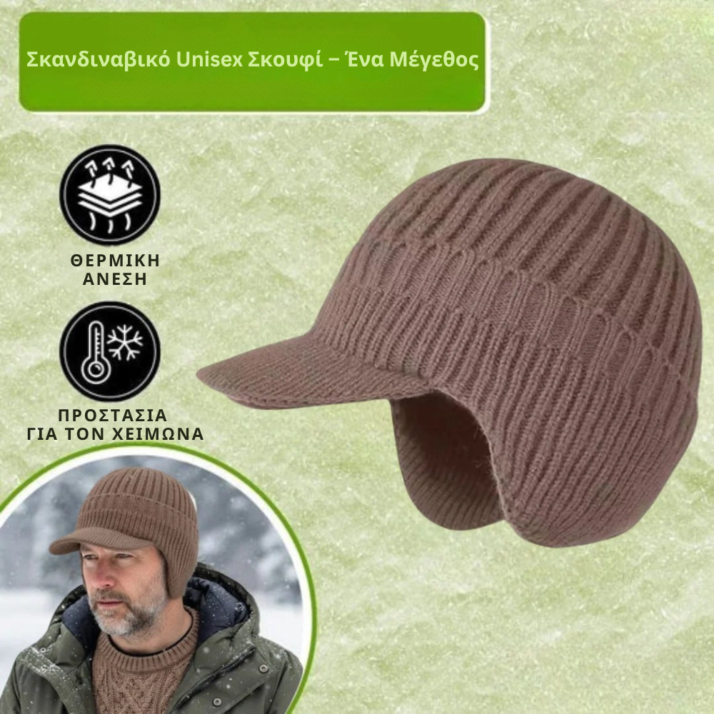 Nordveil – Σκανδιναβικό χειμερινό καπέλο με προστασία αυτιών