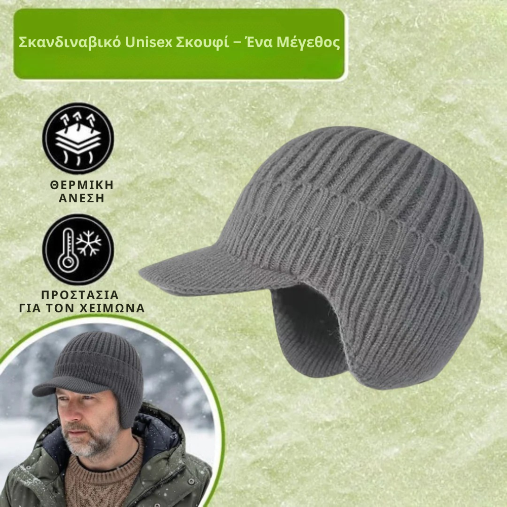 Nordveil – Σκανδιναβικό χειμερινό καπέλο με προστασία αυτιών