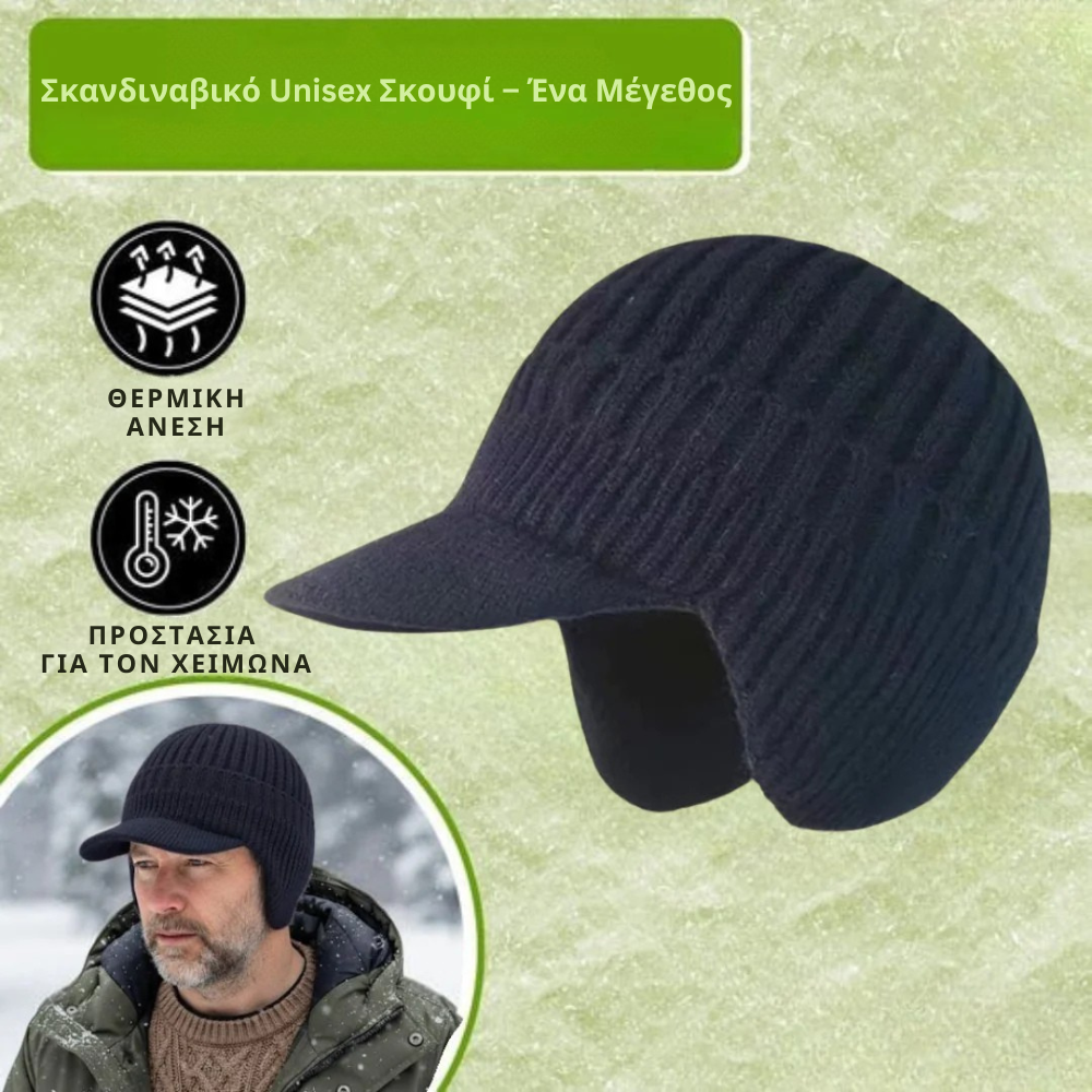 Nordveil – Σκανδιναβικό χειμερινό καπέλο με προστασία αυτιών