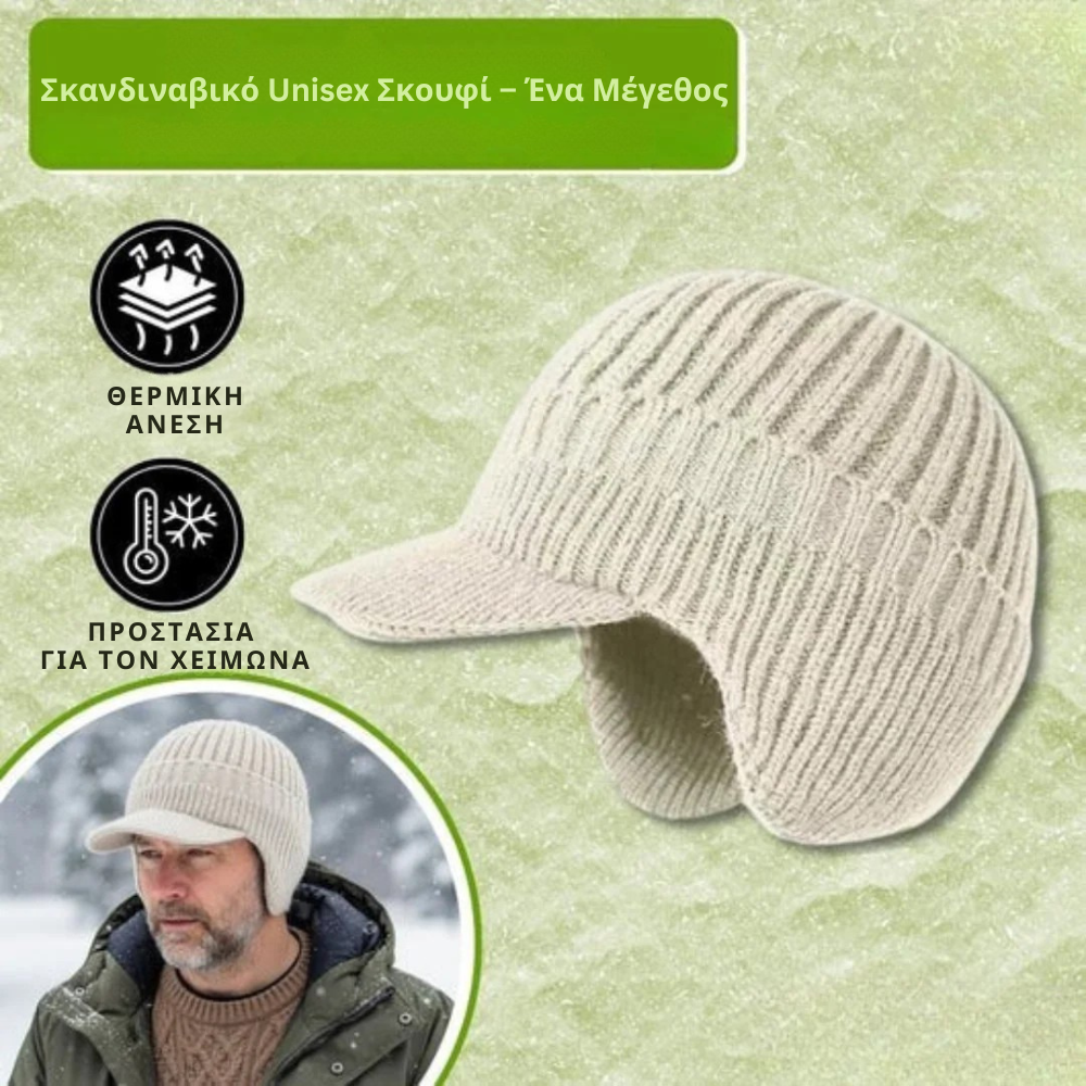 Nordveil – Σκανδιναβικό χειμερινό καπέλο με προστασία αυτιών