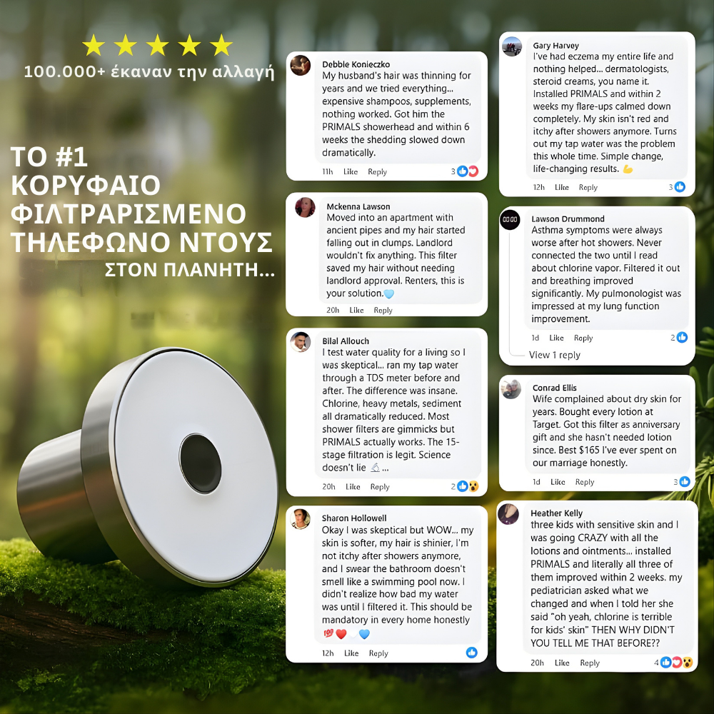 Φιλτραρισμένο Τηλέφωνο Ντους AquaPure 2.0