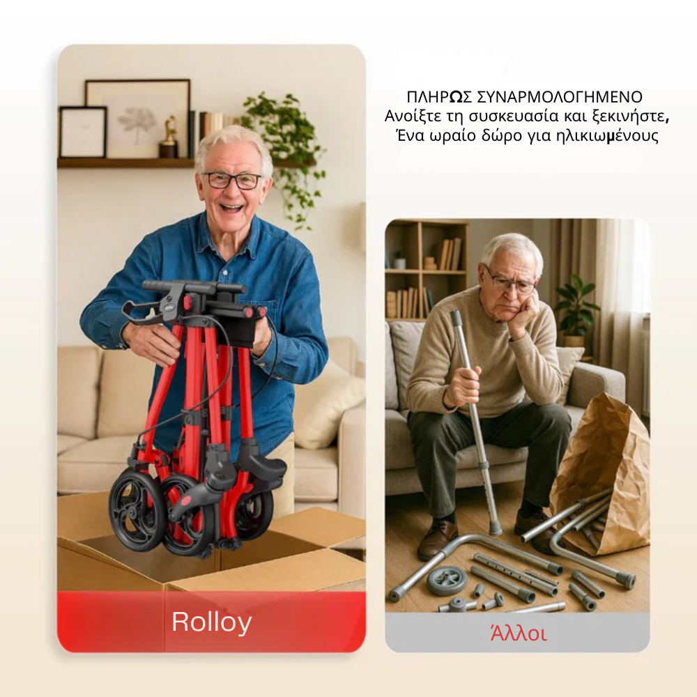 Συμπαγές Rollator Master με Κάθισμα
