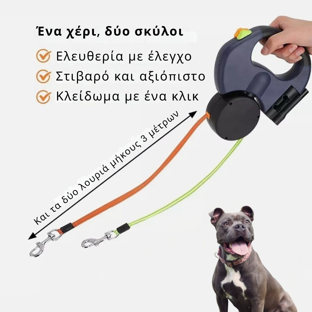 PawDuo™ – Δύο Σκύλοι, Μηδέν Κόμποι