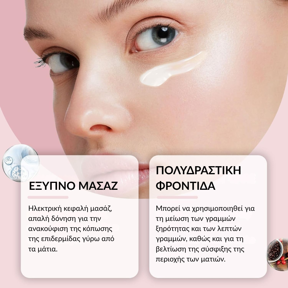 AUREVIA Skin™ Συσκευή Λεμφικής Αποσυμφόρησης Πείτε αντίο στα πρησμένα μάτια σε 7 ημέρες